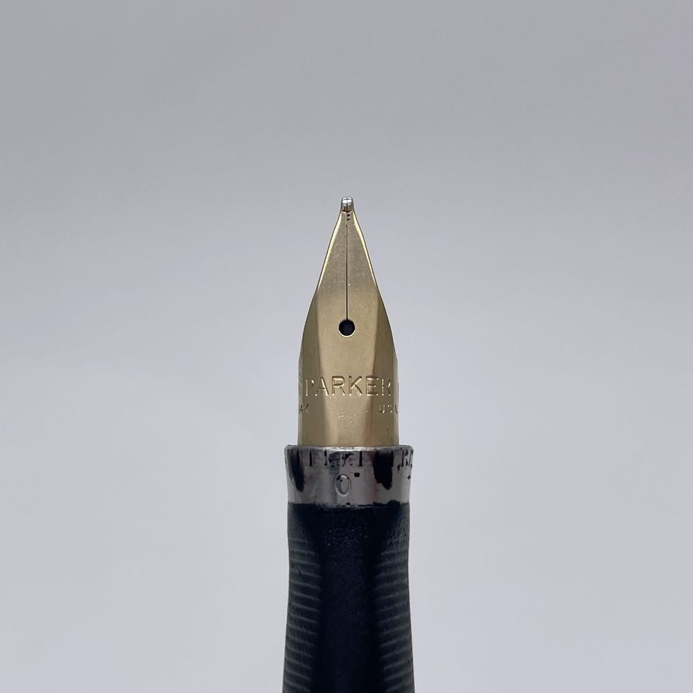 PARKER(パーカー) インシグニア 14金張り 14Kニブ 両用式 フラット天冠 ０点刻印 万年筆 メタル/ ユニセックス【中古AB】