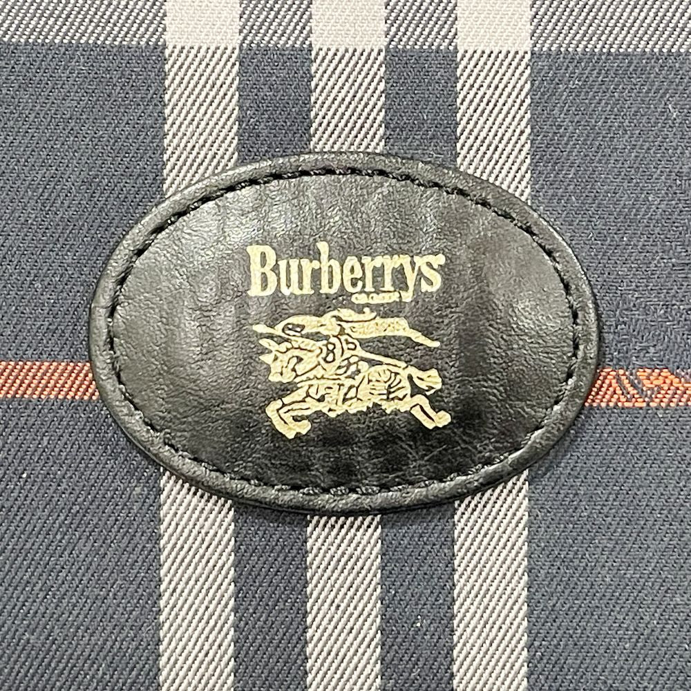 Burberrys(バーバリーズ) ロゴ チェック ヴィンテージ ハンドバッグ キャンバス/レザー レディース【中古B】20241005