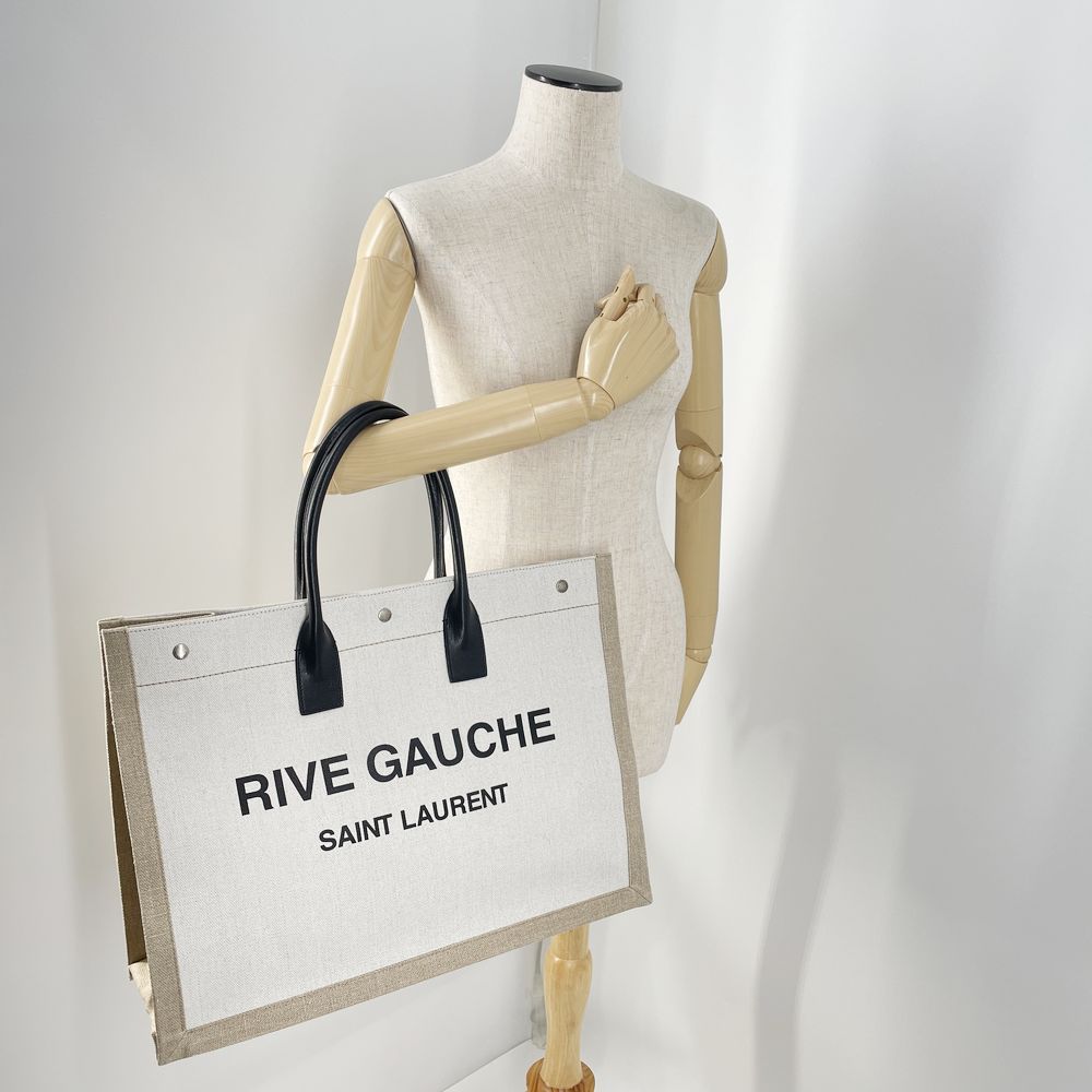 中古AB/使用感小】SAINT LAURENT PARIS サンローランパリ RIVE GAUCHE リヴ・ゴーシュ ノエ ユニセックス トートバッグ  49929020494235