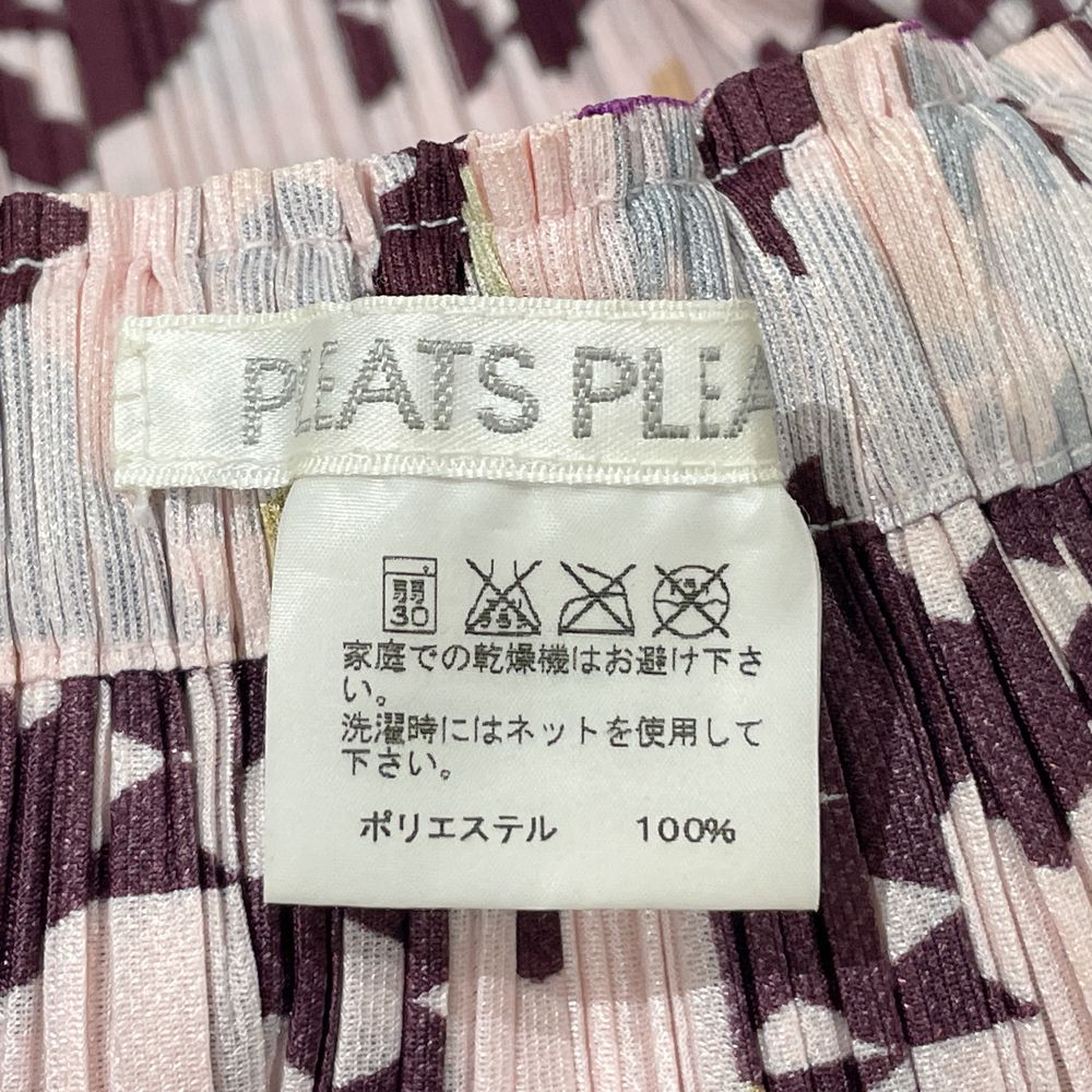 PLEATS PLEASE(プリーツプリーズ) イッセイミヤケ プリーツ加工 総柄 ボリューム ひざ丈 サイズ5 PP03-JG875 スカート ポリエステル レディース【中古AB】20241006