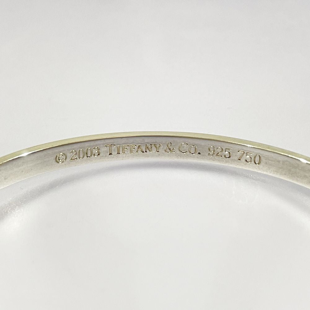 中古AB/使用感小】TIFFANY&Co. ティファニー ハート コンビ SV925 K18YG レディース バングル シルバー20495367