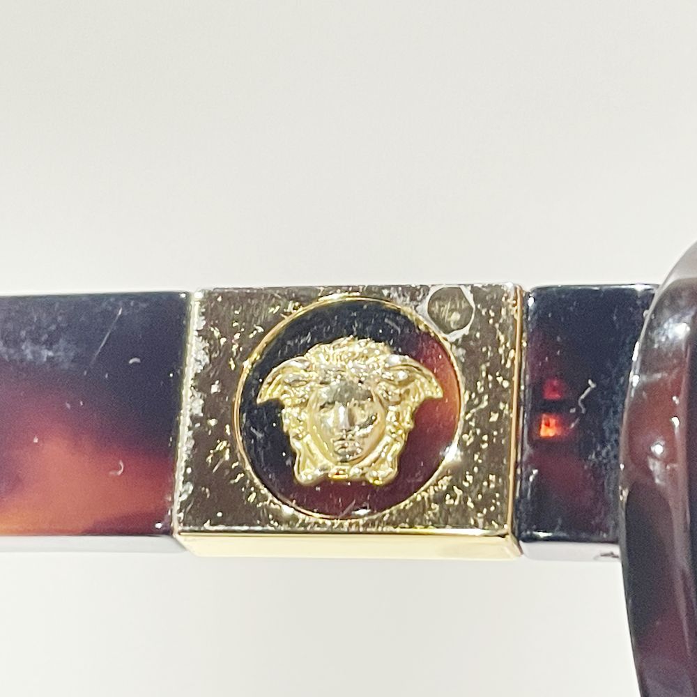 VERSACE(ヴェルサーチ) メドゥーサ オーバル デミ柄 MOD.415/C ヴィンテージ サングラス プラスチック ユニセックス【中古AB】20241019