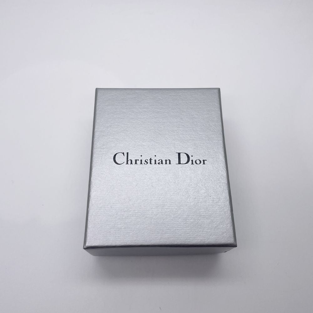 中古A/美品】Christian Dior クリスチャンディオール ヴィンテージ ハート ロゴ ペンダント スネークチェーン メタル レディース  ネックレス シルバー20495743