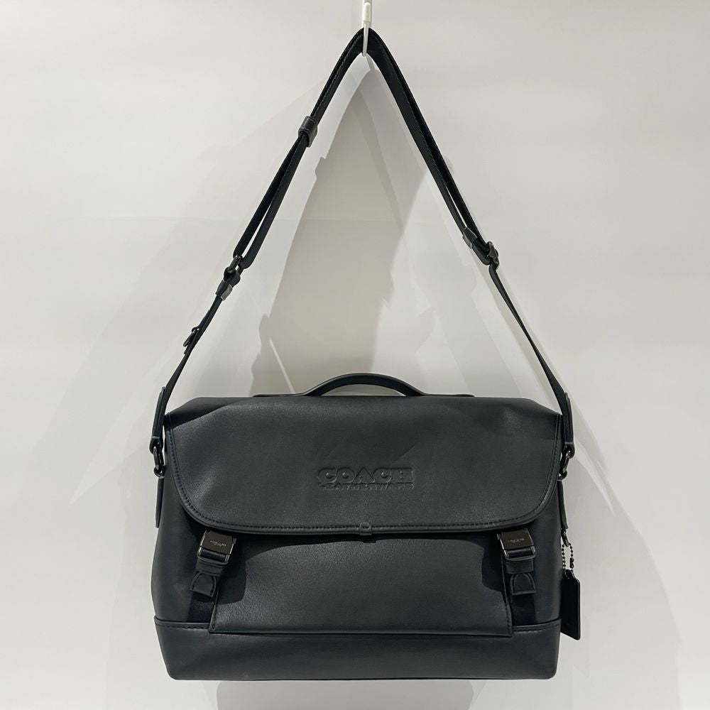 COACH(コーチ) リーグ バイク バッグ メッセンジャー C2292 ショルダーバッグ カーフ メンズ【中古A】20241012