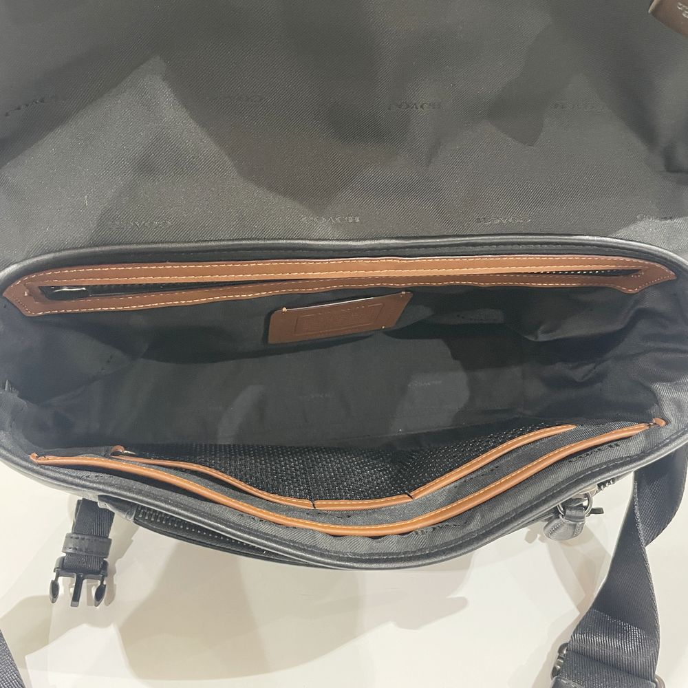 COACH(コーチ) リーグ バイク バッグ メッセンジャー C2292 ショルダーバッグ カーフ メンズ【中古A】20241012