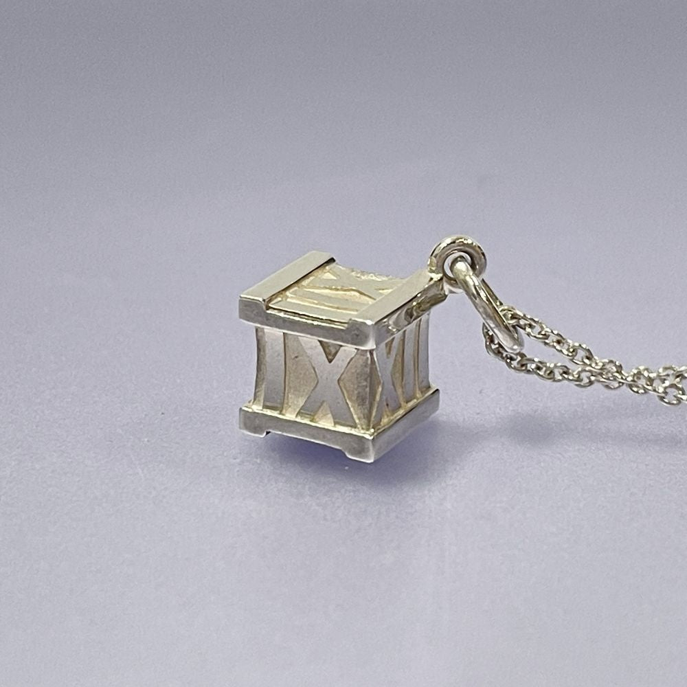 中古AB/使用感小】TIFFANY&Co. ティファニー アトラス キューブ シルバー925 レディース ネックレス シルバー20495953