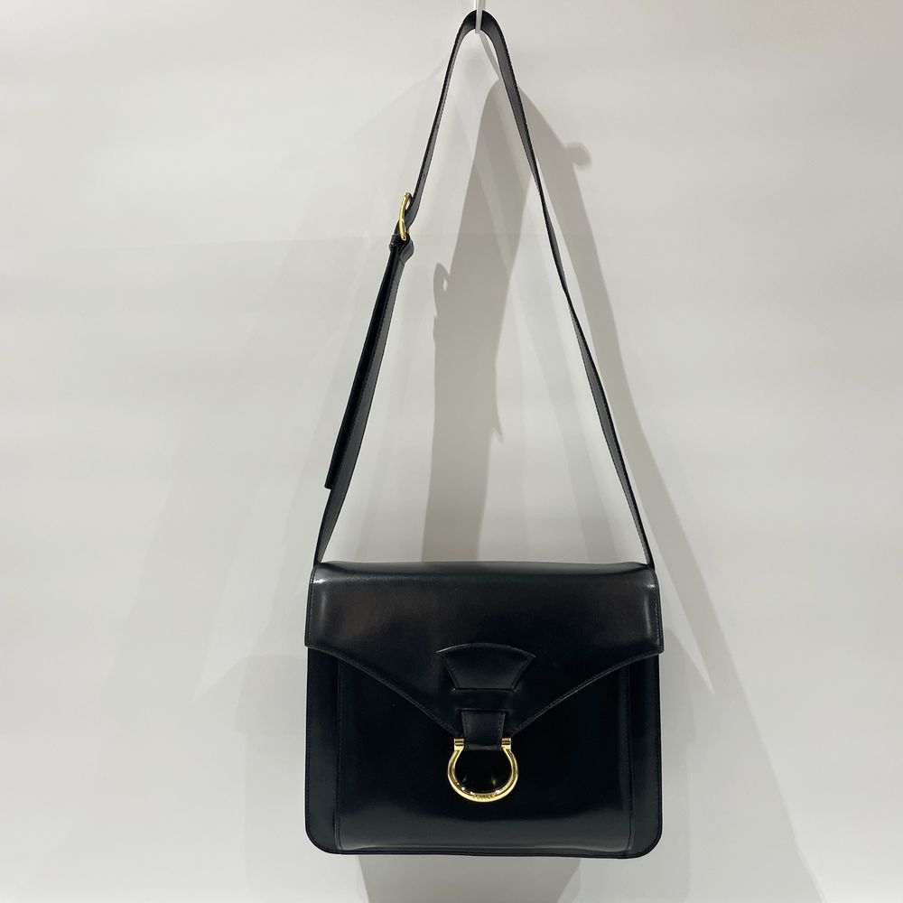 CELINE(セリーヌ) オールド リング金具 ロゴ ヴィンテージ 肩掛け ショルダーバッグ レザー レディース【中古AB】20241012