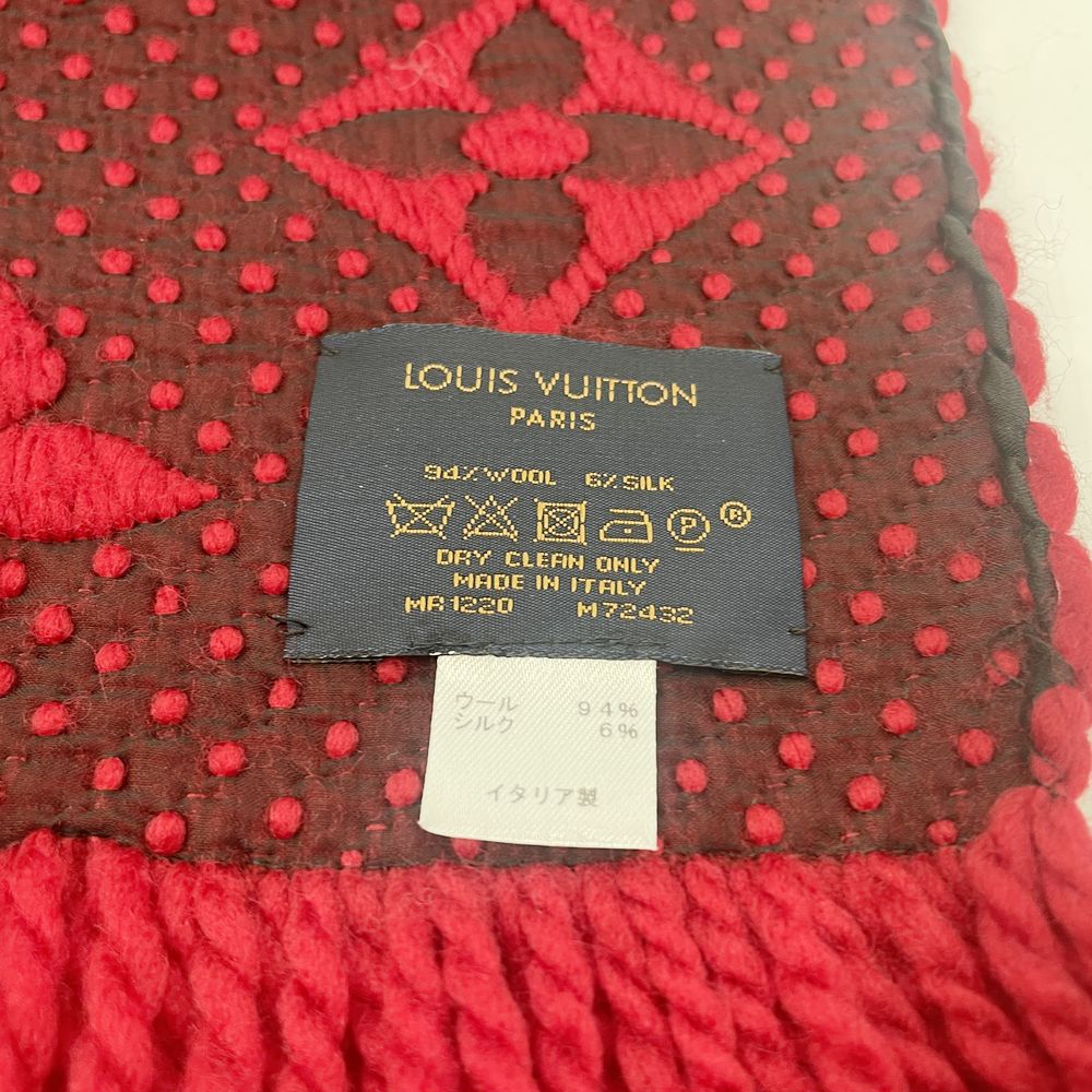 LOUIS VUITTON(ルイ・ヴィトン) エシャルプ ロゴマニア モノグラムフラワー ニット M75832 マフラー ウール/シルク ユニセックス【中古A】20241012