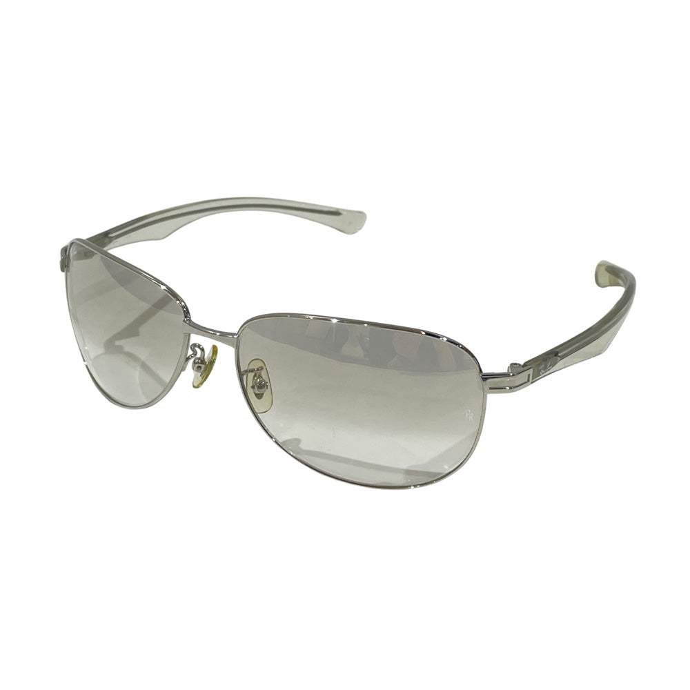 中古A/美品】Ray-Ban レイバン ティアドロップ カーブレンズ ユニセックス サングラス RB3158 シルバー20496002