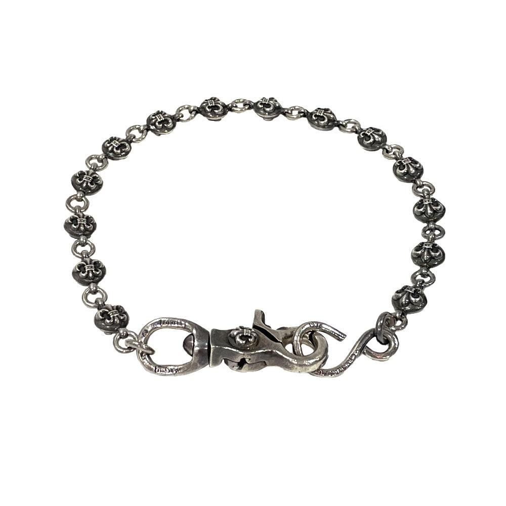 CHROME HEARTS(クロムハーツ) 1クリップ ＃2フレアボール ショート ウォレットチェーン シルバー925 メンズ【中古】20241014