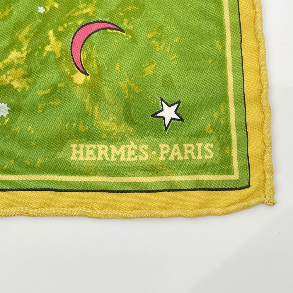 HERMES(エルメス) プチ・カレ43 l'Annee des Etoiles 星 月 宇宙 スカーフ シルク ユニセックス【中古A】20241024