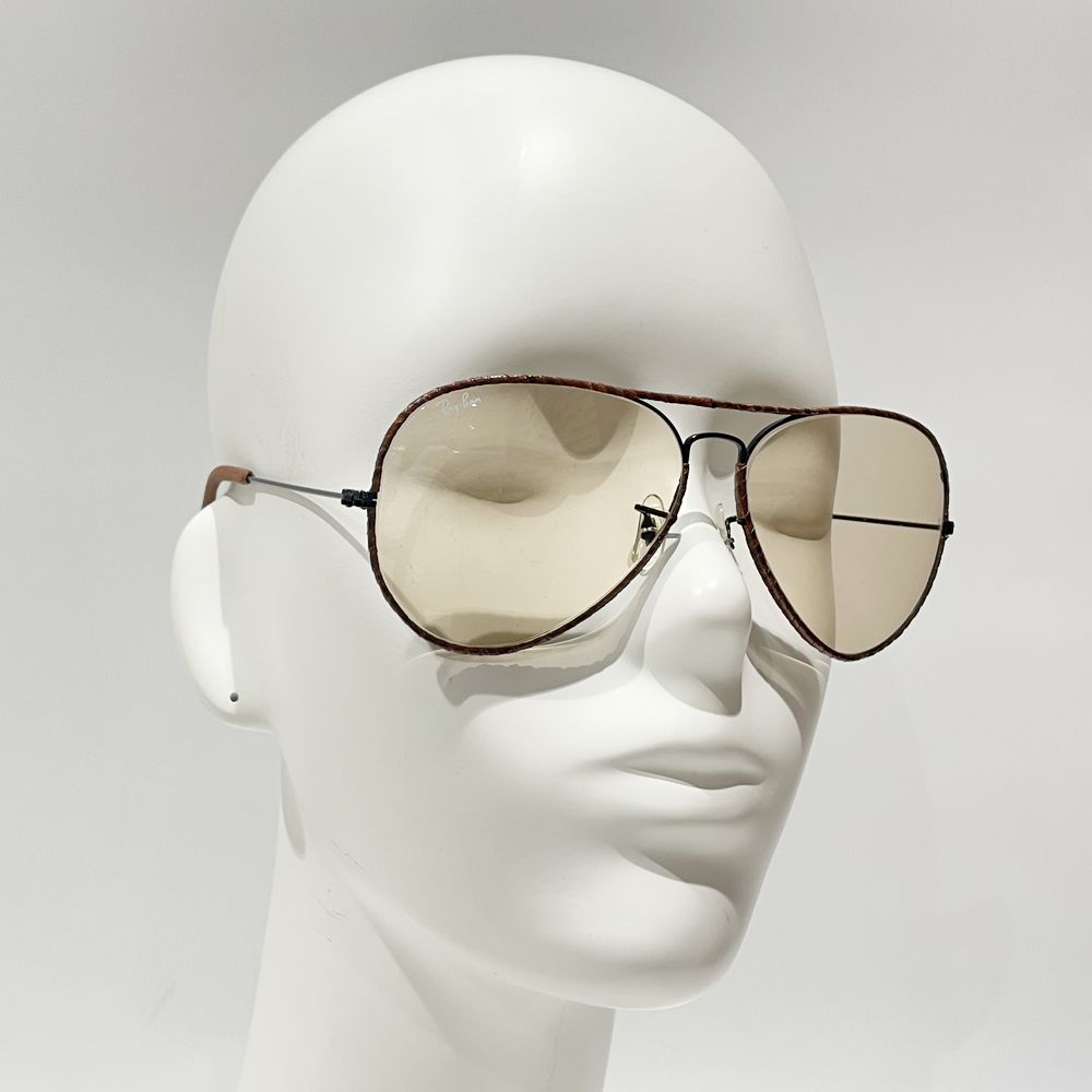 Ray-Ban(レイバン) 革巻き アビエーター ラージメタル2 LEATHERS ヴィンテージ サングラス メタル/ ユニセックス【中古A】20241101