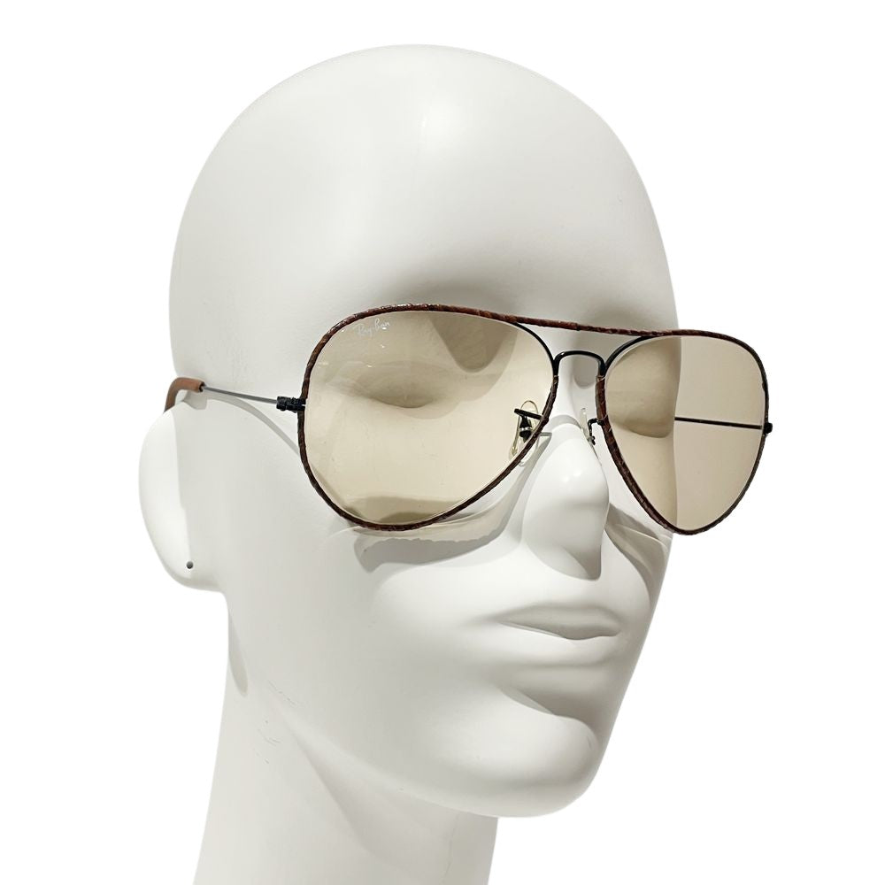 Ray-Ban(レイバン) 革巻き アビエーター ラージメタル2 LEATHERS ヴィンテージ サングラス メタル/ ユニセックス【中古A】20241101