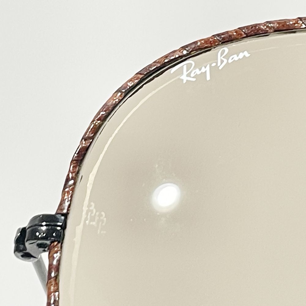 Ray-Ban(レイバン) 革巻き アビエーター ラージメタル2 LEATHERS ヴィンテージ サングラス メタル/ ユニセックス【中古A】20241101