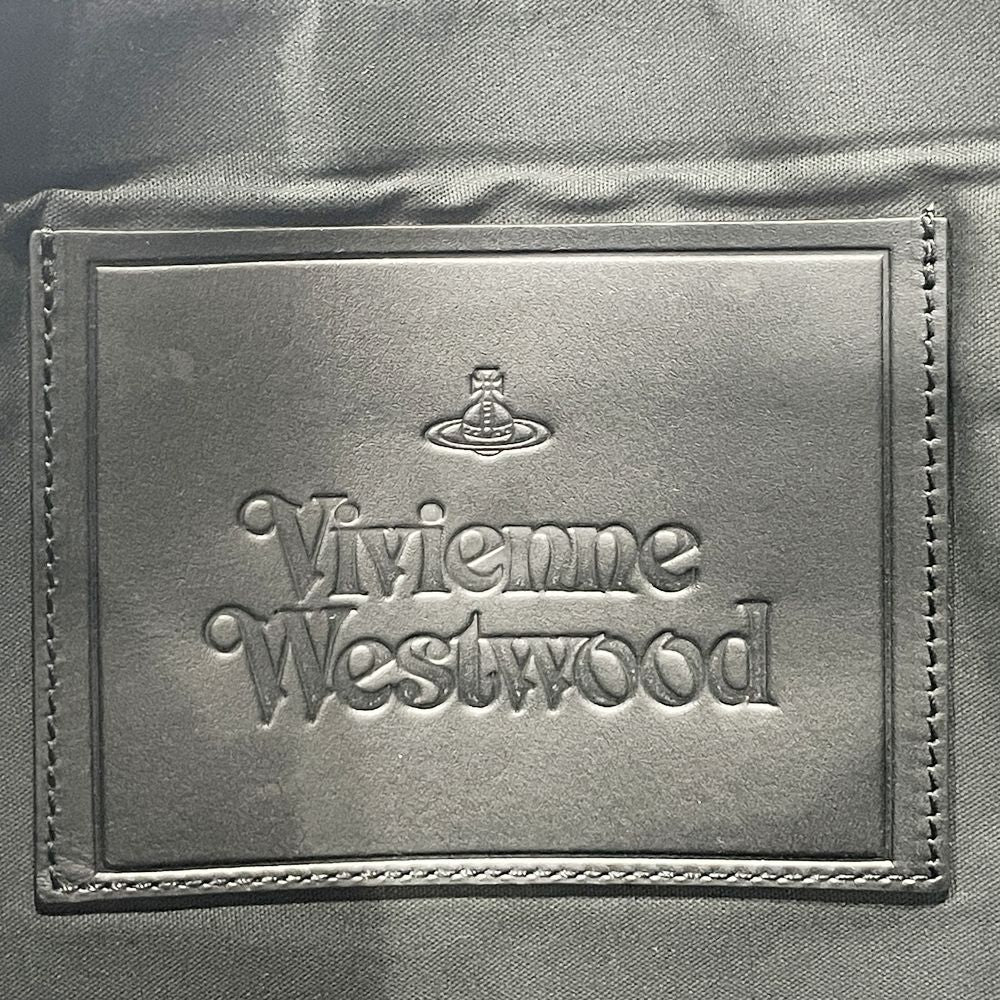 Vivienne Westwood(ヴィヴィアンウエストウッド) 総柄 ペーパー フリンジクロス VWB560 クラッチバッグ PVC/レザー ユニセックス【中古AB】20241019