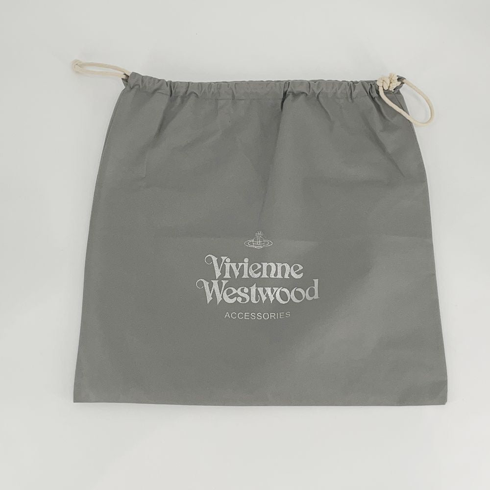 Vivienne Westwood(ヴィヴィアンウエストウッド) 総柄 ペーパー フリンジクロス VWB560 クラッチバッグ PVC/レザー ユニセックス【中古AB】20241019