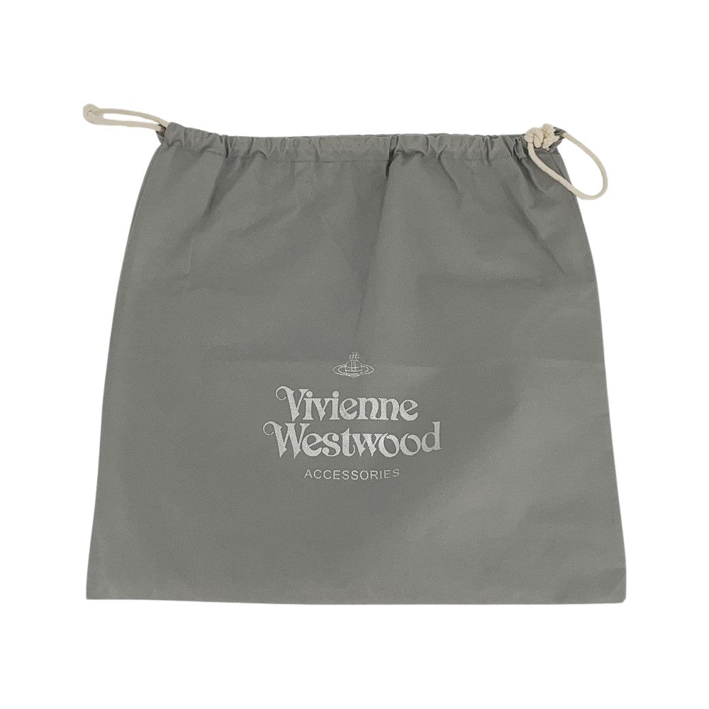 Vivienne Westwood(ヴィヴィアンウエストウッド) 総柄 ペーパー フリンジクロス VWB560 クラッチバッグ PVC/レザー ユニセックス【中古AB】20241019