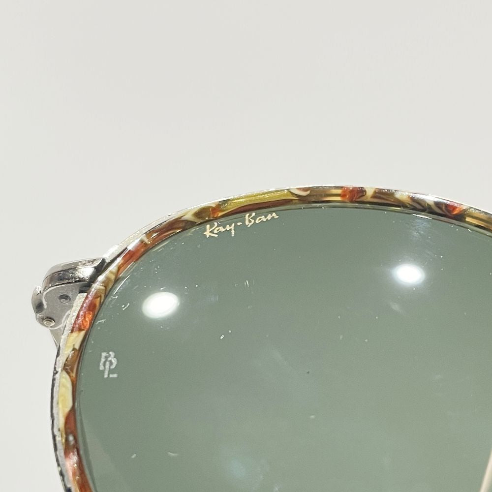 Ray-Ban(レイバン) ROUNDMETAL ラウンドメタル ミル打ち モザイクチップ マーブル WSAS W1676 サングラス メタル/プラスチック ユニセックス【中古AB】20241102