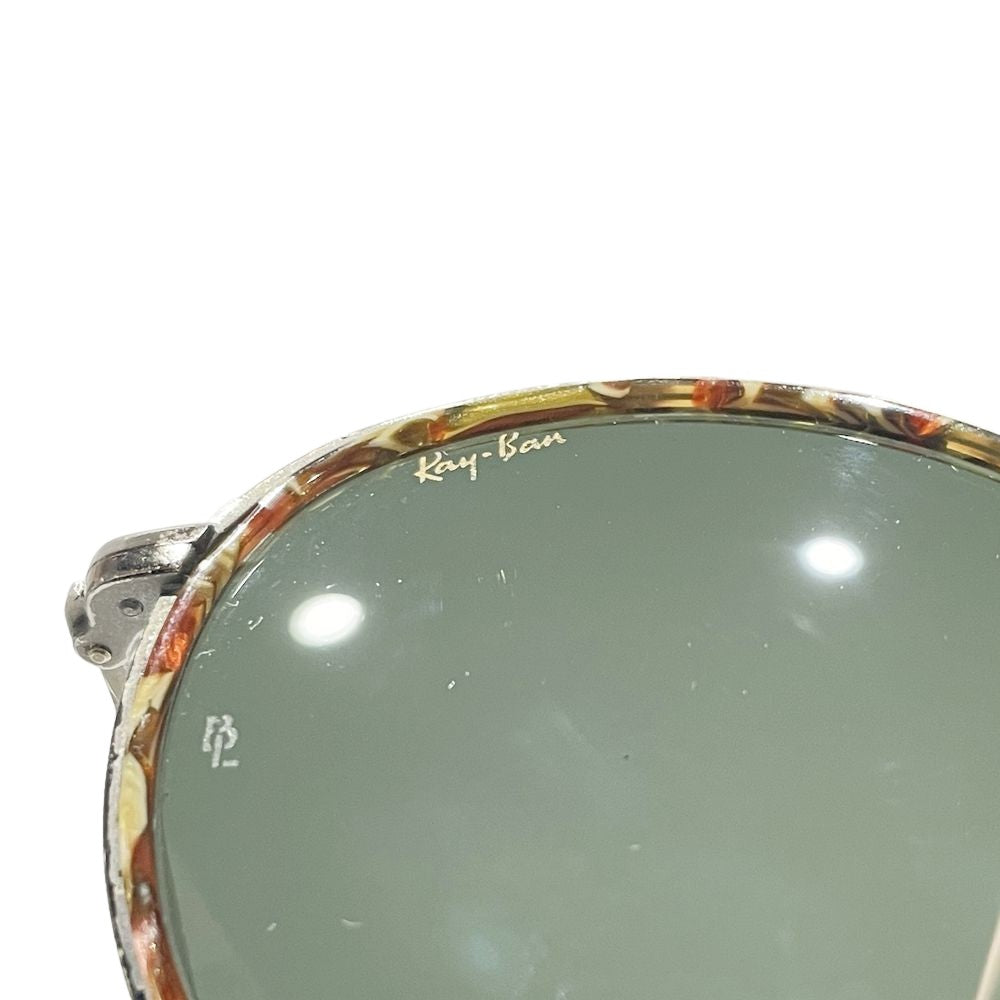 Ray-Ban(レイバン) ROUNDMETAL ラウンドメタル ミル打ち モザイクチップ マーブル WSAS W1676 サングラス メタル/プラスチック ユニセックス【中古AB】20241102