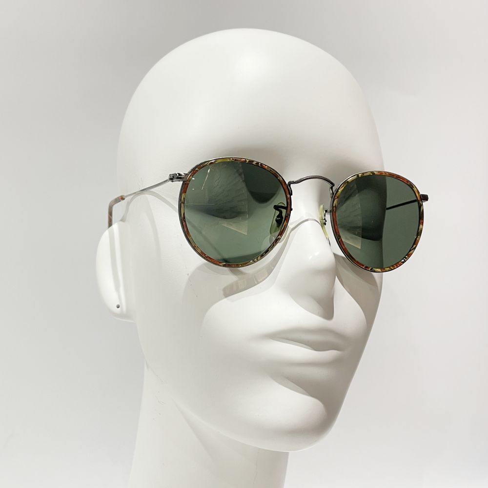 Ray-Ban(レイバン) ROUNDMETAL ラウンドメタル ミル打ち モザイクチップ マーブル WSAS W1676 サングラス メタル/プラスチック ユニセックス【中古AB】20241102