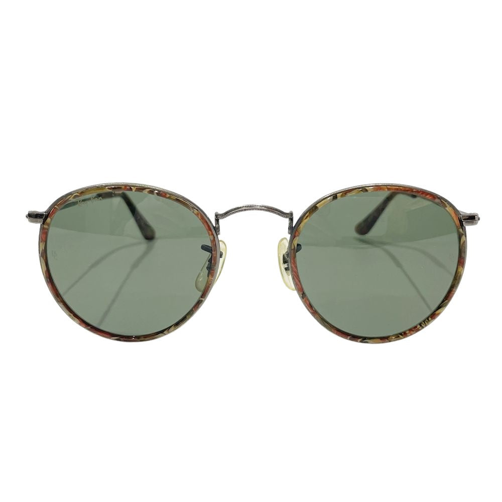 Ray-Ban(レイバン) ROUNDMETAL ラウンドメタル ミル打ち モザイクチップ マーブル WSAS W1676 サングラス メタル/プラスチック ユニセックス【中古AB】20241102