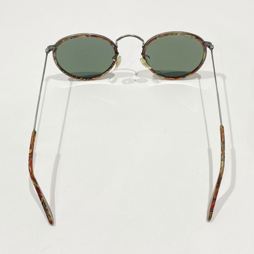 Ray-Ban(レイバン) ROUNDMETAL ラウンドメタル ミル打ち モザイクチップ マーブル WSAS W1676 サングラス メタル/プラスチック ユニセックス【中古AB】20241102