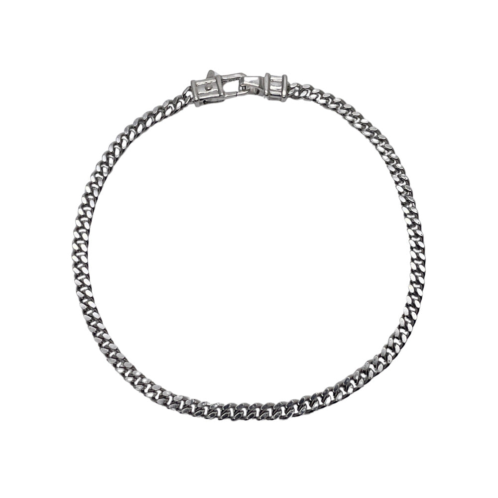 Curb Bracelet M 7.0 カーブ 喜平チェーンタイプ ブレスレット シルバー925 レディース【中古】20241104