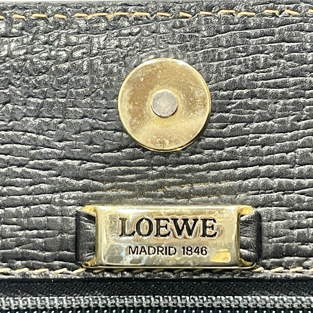 LOEWE(ロエベ) ロゴ 型押し ヴィンテージ バイカラー 肩掛け トートバッグ レザー レディース【中古AB】20241019