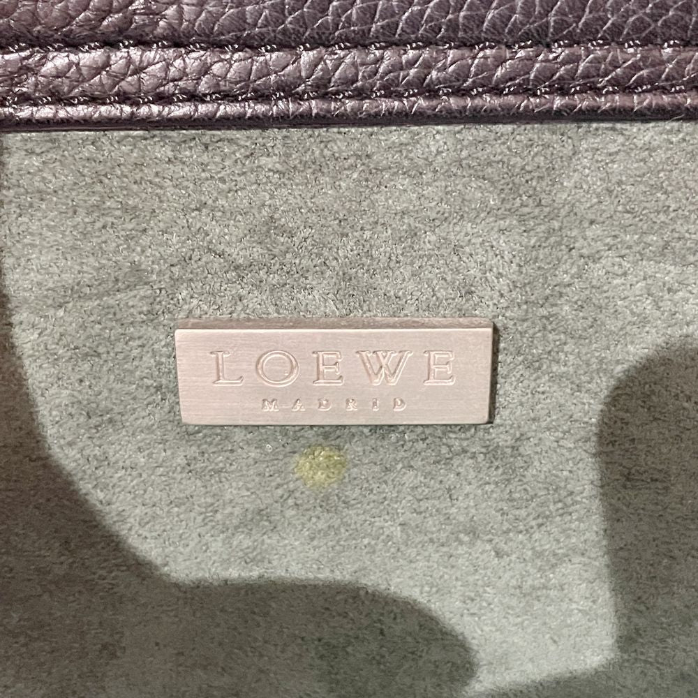 LOEWE(ロエベ) ロゴ コンビ 肩掛け ヴィンテージ トートバッグ レザー レディース【中古AB】20241026