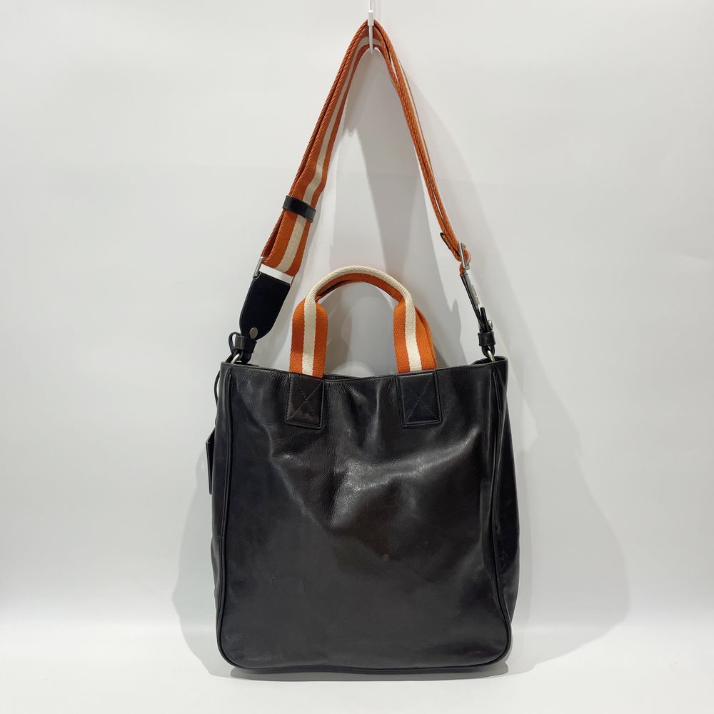 BALLY(バリー) ストライプ 2WAY トートバッグ レザー メンズ【中古B】20241026