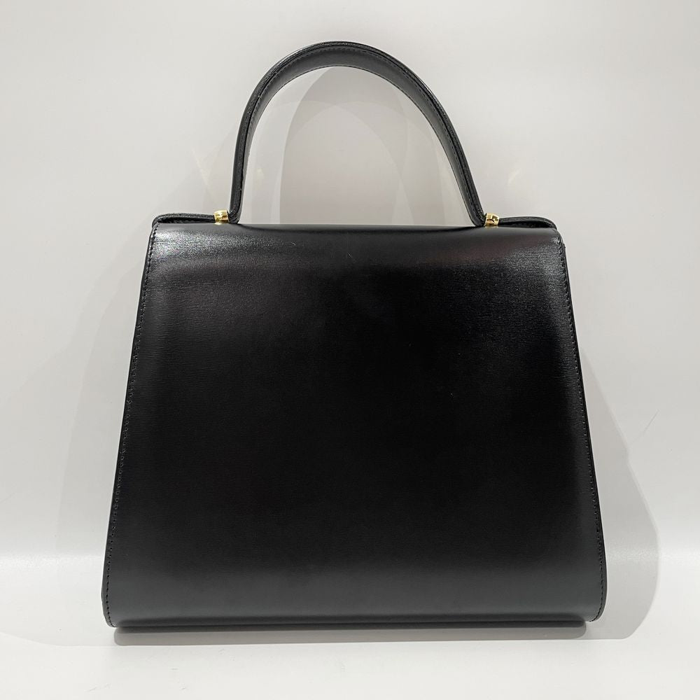 中古A/美品】Christian Dior クリスチャンディオール 【レア】ロゴ プレート ミニ 2WAY ヴィンテージ レディース ハンドバッグ  ブラック20497408