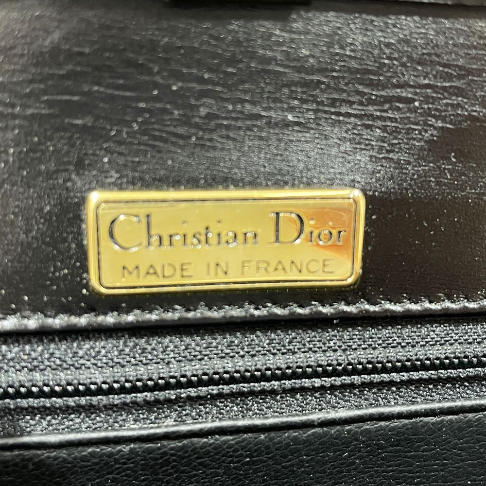 Christian Dior(クリスチャンディオール) 【レア】ロゴ プレート ミニ 2WAY ヴィンテージ ハンドバッグ レザー レディース【中古A】20241027