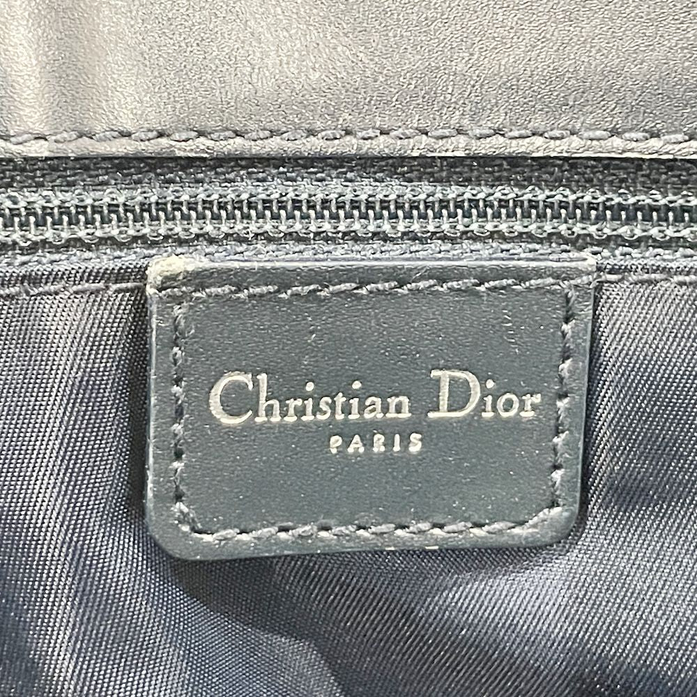 Christian Dior(クリスチャンディオール) トロッター デニム ロゴ D金具 ベルト ヴィンテージ ハンドバッグ キャンバス/レザー レディース【中古B】20241023