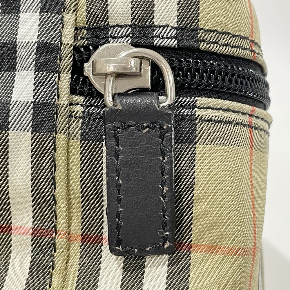 BURBERRY(バーバリー) ロンドン チェック ミニ バニティ ヴィンテージ ハンドバッグ ナイロン/レザー レディース【中古AB】20241027