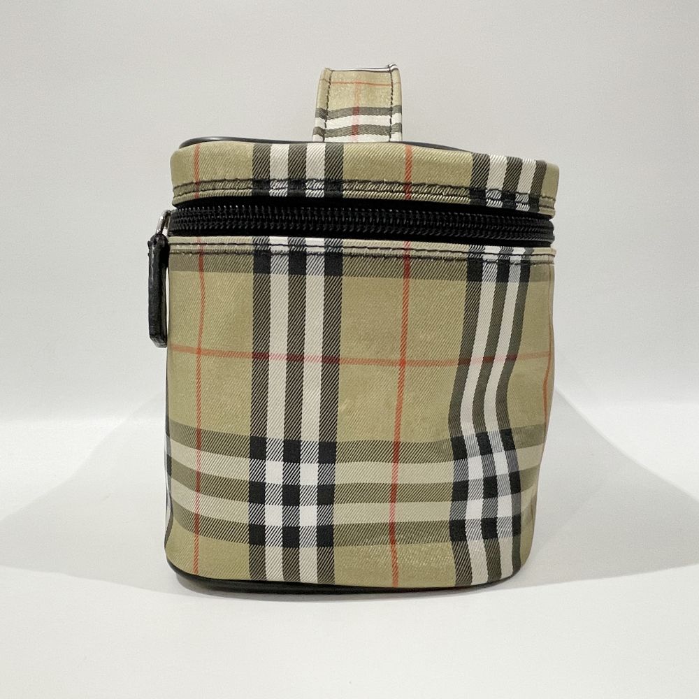 BURBERRY(バーバリー) ロンドン チェック ミニ バニティ ヴィンテージ ハンドバッグ ナイロン/レザー レディース【中古AB】20241027