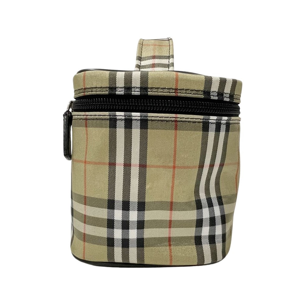 BURBERRY(バーバリー) ロンドン チェック ミニ バニティ ヴィンテージ ハンドバッグ ナイロン/レザー レディース【中古AB】20241027