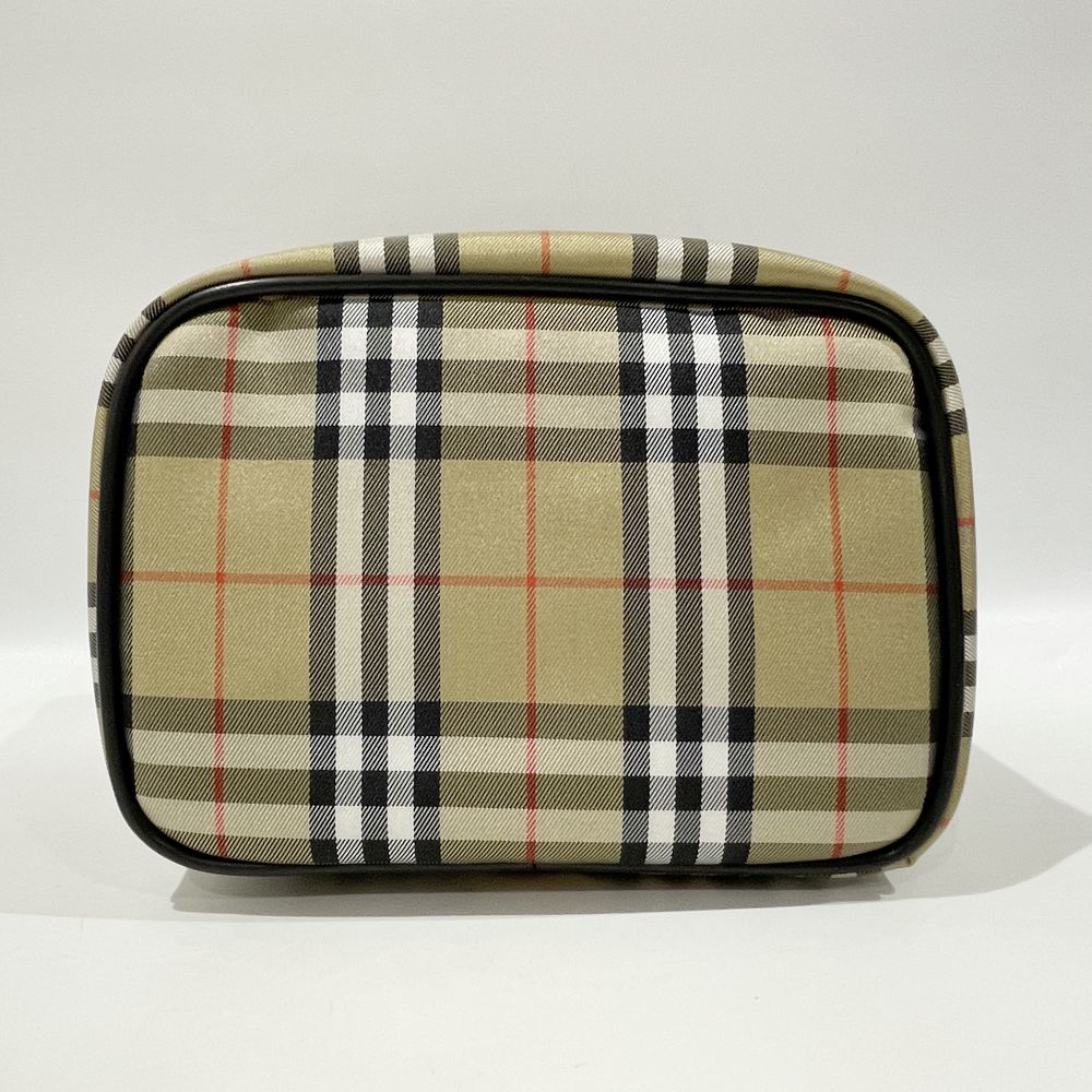 BURBERRY(バーバリー) ロンドン チェック ミニ バニティ ヴィンテージ ハンドバッグ ナイロン/レザー レディース【中古AB】20241027