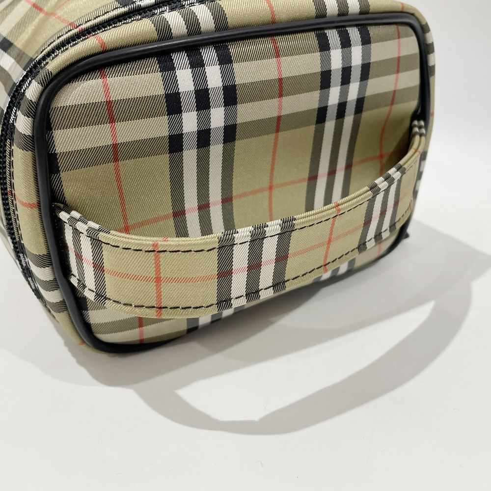 BURBERRY(バーバリー) ロンドン チェック ミニ バニティ ヴィンテージ ハンドバッグ ナイロン/レザー レディース【中古AB】20241027