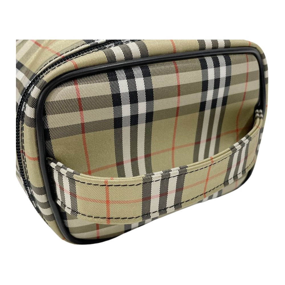 BURBERRY(バーバリー) ロンドン チェック ミニ バニティ ヴィンテージ ハンドバッグ ナイロン/レザー レディース【中古AB】20241027