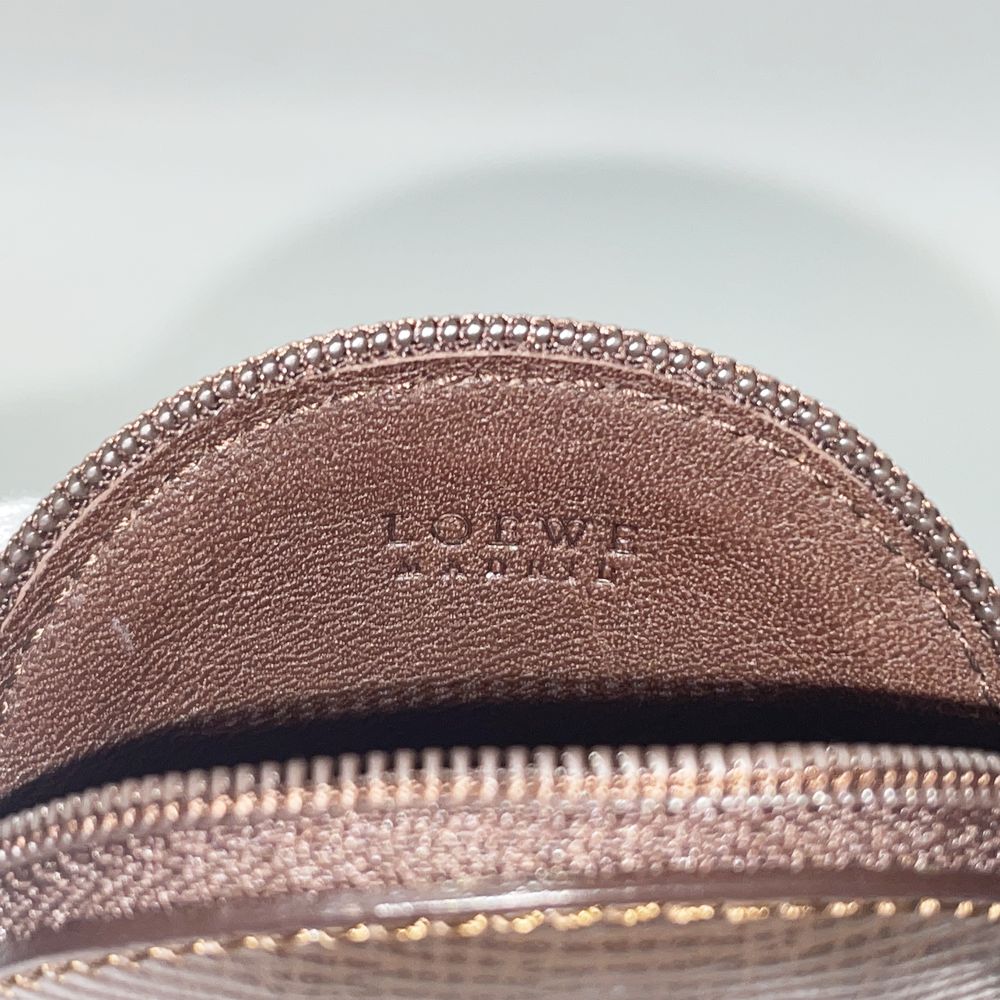 LOEWE(ロエベ) アナグラム ラウンド 丸形 ミニ ヴィンテージ コインケース レザー ユニセックス【中古A】20241103