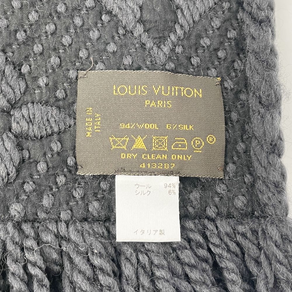 LOUIS VUITTON(ルイ・ヴィトン) エシャルプ ロゴマニア モノグラムフラワー ニット M72431 マフラー ウール/シルク ユニセックス【中古AB】20241102