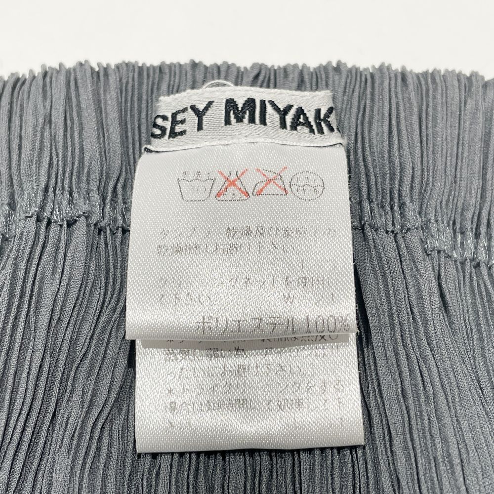 ISSEY MIYAKE(イッセイミヤケ) プリーツ加工 長袖カットソー＆ロングスカート 2点セット サイズM IM74-FJ909/IM74-FG904 セットアップ ポリエステル レディース【中古AB】20241103