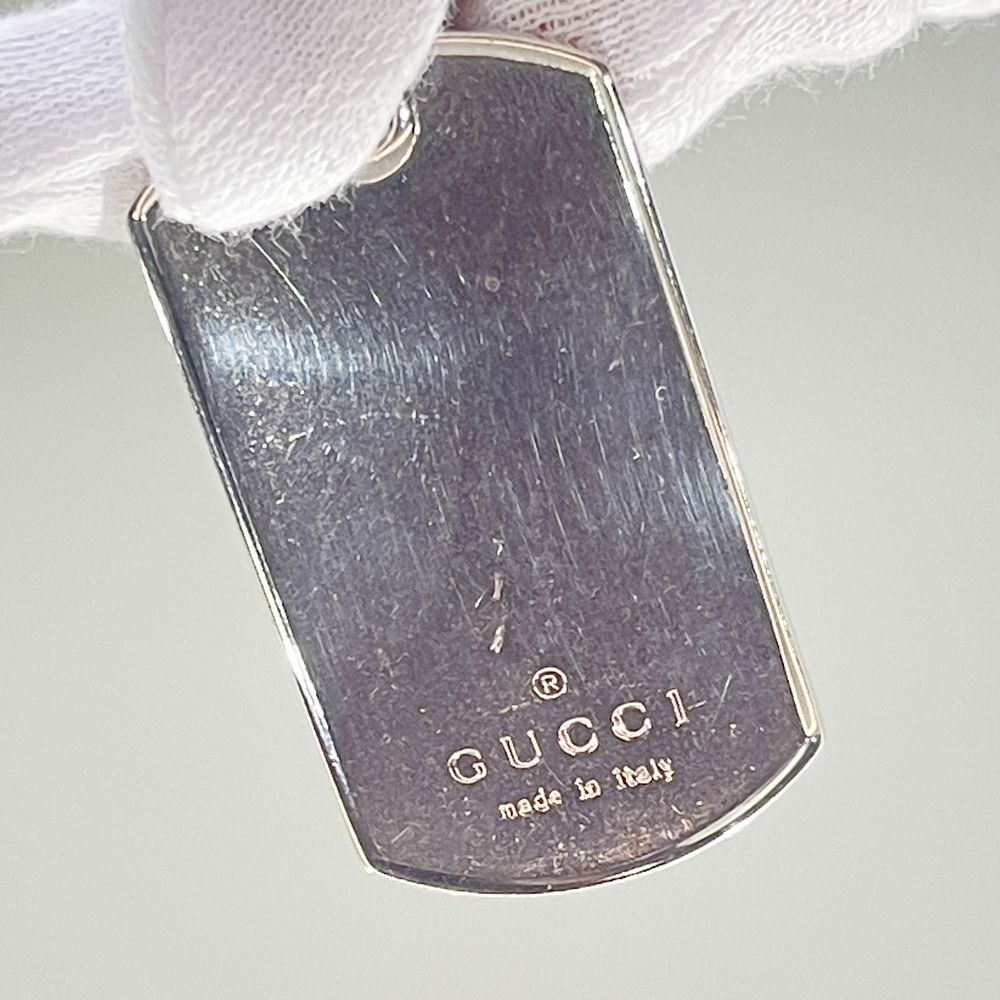 GUCCI(グッチ) ドッグプレート ネックレス ボールチェーン ネックレス シルバー925 ユニセックス【中古A】20241105