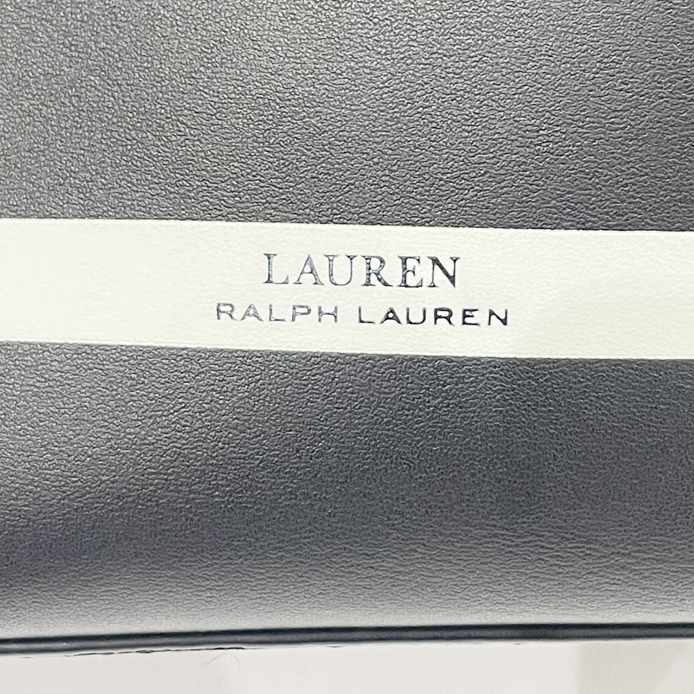 RALPH LAUREN(ラルフローレン) 巾着 ボーダー 斜め掛け ショルダーバッグ レザー レディース【中古AB】20241103