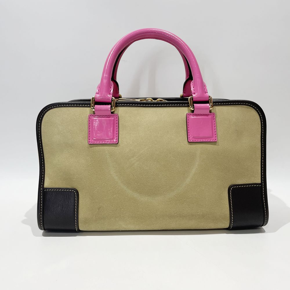 LOEWE(ロエベ) アマソナ28 リミテッド エディション ミニ 380.61.A03 ハンドバッグ スエード/レザー レディース【中古B】20241102