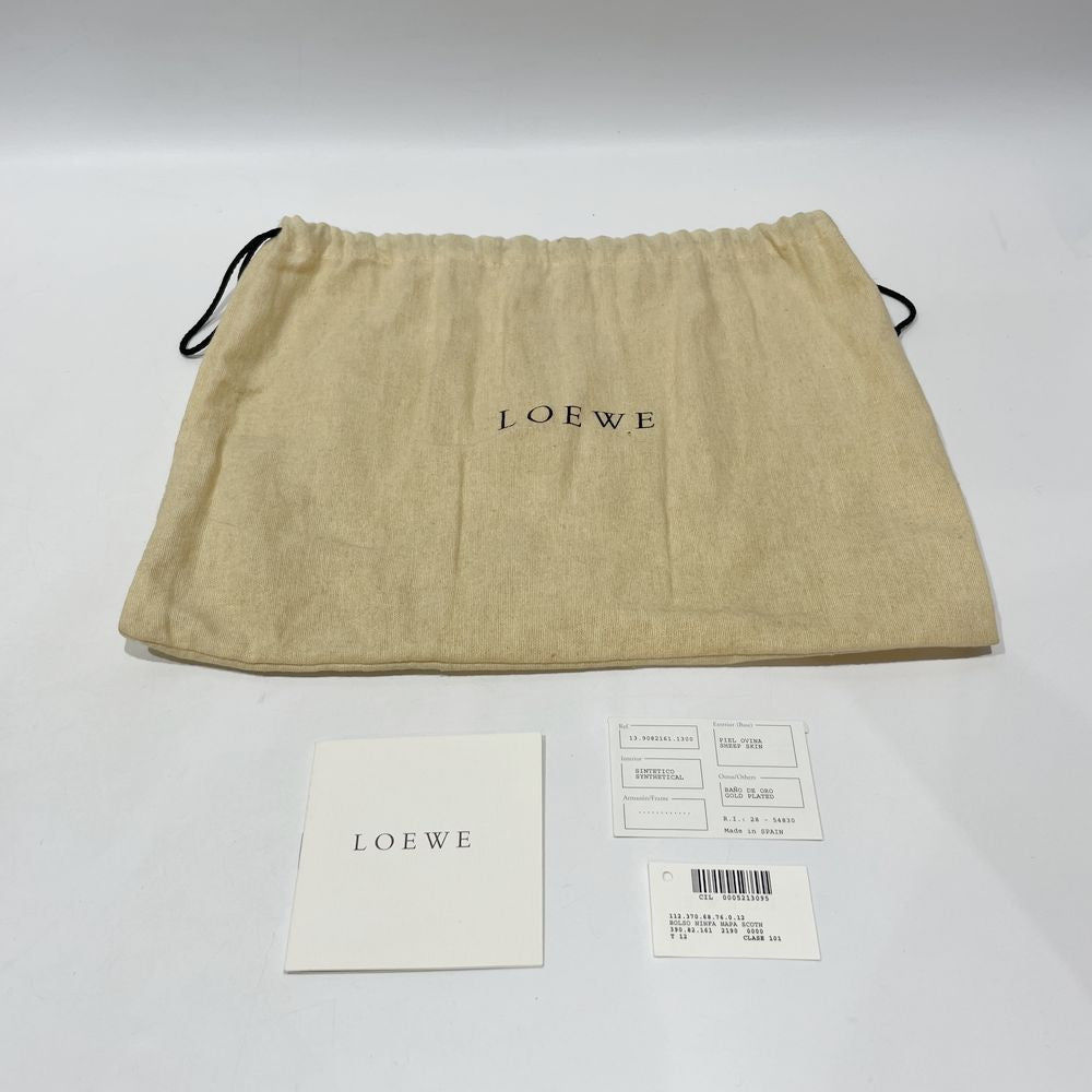 LOEWE(ロエベ) アナグラム ミニ ナッパ ヴィンテージ 斜め掛け ショルダーバッグ レザー レディース【中古AB】20241027