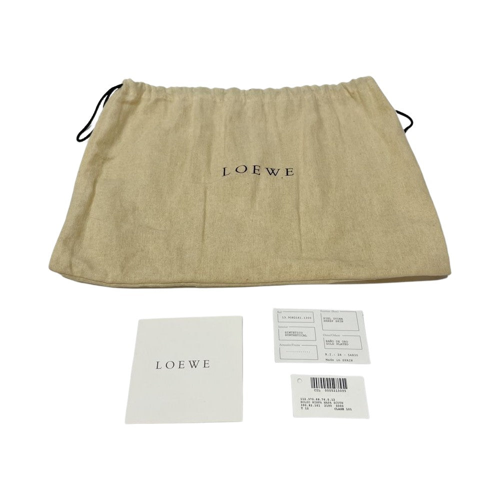 LOEWE(ロエベ) アナグラム ミニ ナッパ ヴィンテージ 斜め掛け ショルダーバッグ レザー レディース【中古AB】20241027