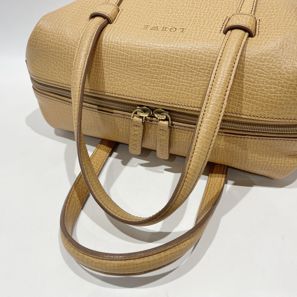 LOEWE(ロエベ) ロゴ 型押し ヴィンテージ ハンドバッグ レザー レディース【中古B】20241027