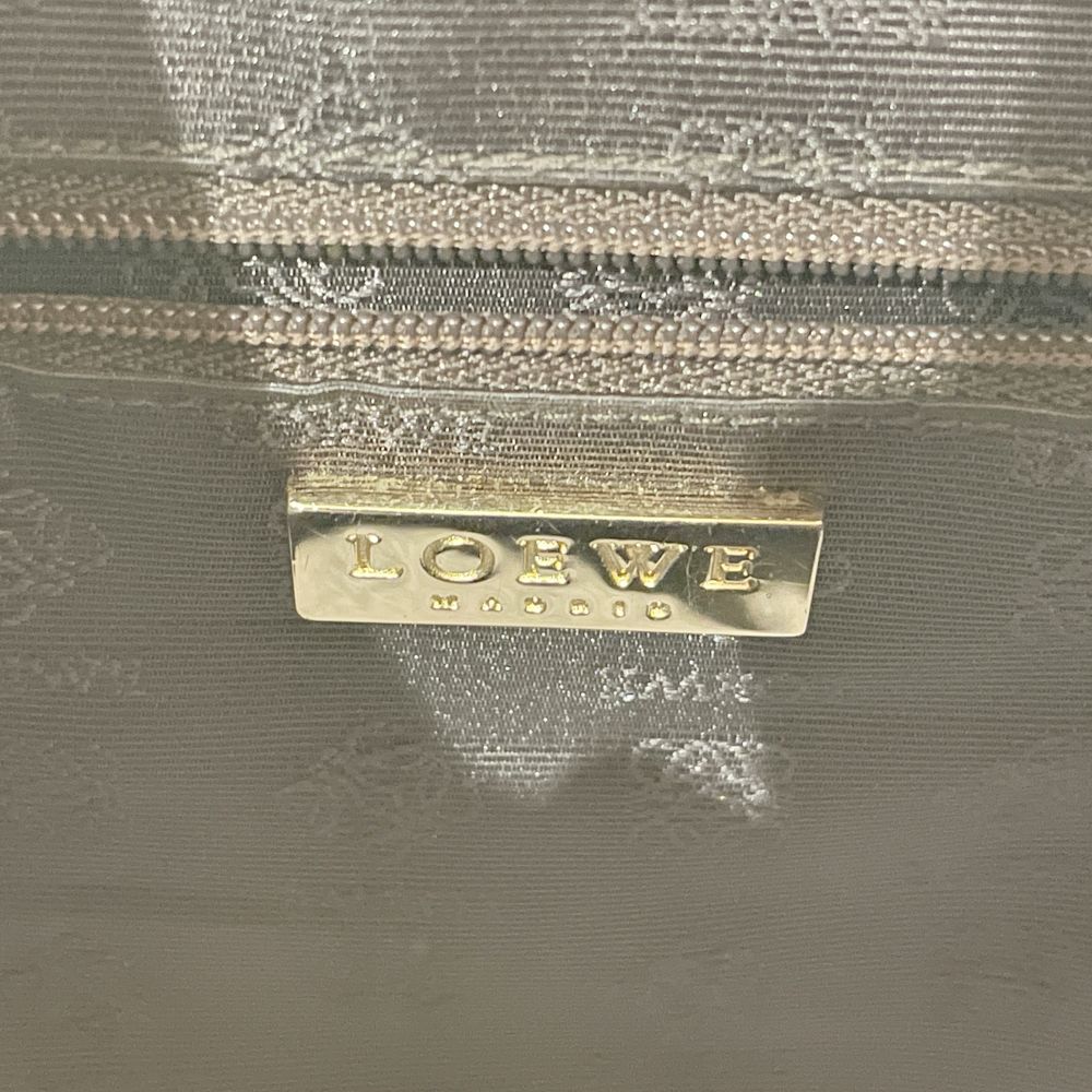 LOEWE(ロエベ) ロゴ 型押し ヴィンテージ ハンドバッグ レザー レディース【中古B】20241027