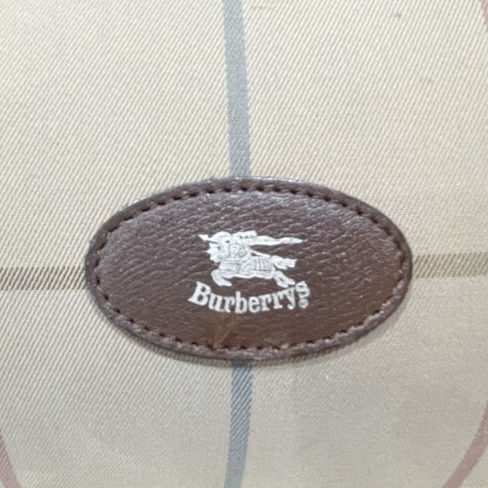 Burberrys(バーバリーズ) ロゴ チェック ヴィンテージ 旅行バッグ ボストンバッグ キャンバス/レザー レディース【中古B】20241027